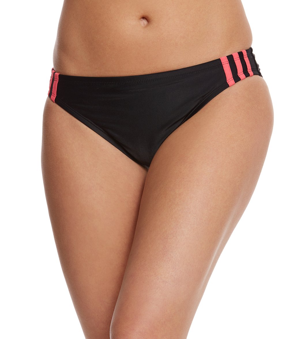 Adidas Women's Light As A Heather Sport Hipster Bikini Bottom - Easy Coral Xl Elastane/Nylon/Polyester/Spandex - Swimoutlet.com