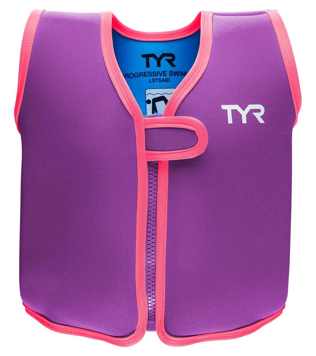 TYR Kids' Progressive Swim Aid - Purple Small 33-40 Lbs Foam/Neoprene/Polyester - Swimoutlet.com