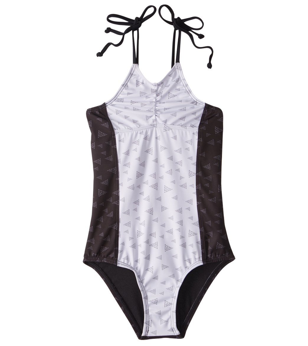 Reef Girls' Tonight's The Night One Piece Swimsuit 7-14 - Black 8 Polyester/Spandex - Swimoutlet.com