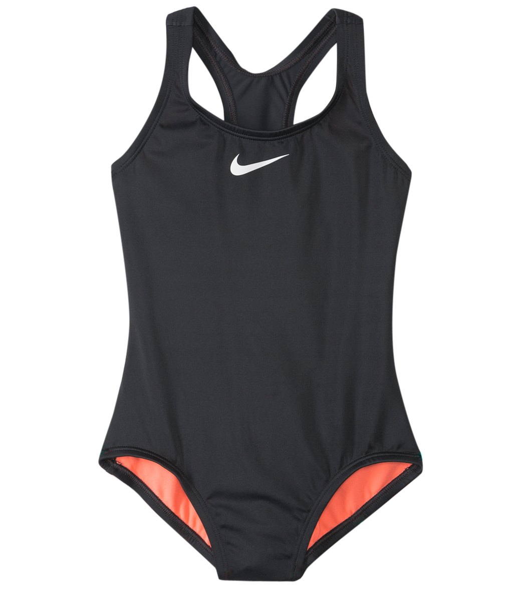 Nike Girls' Core Solid Racerback One Piece Swimsuit (7-14) at ...