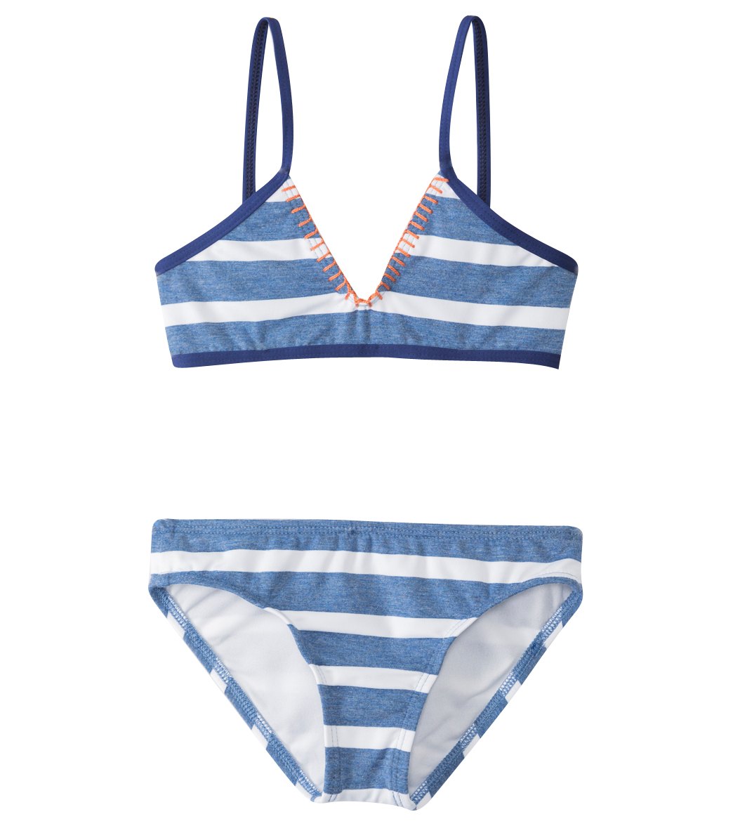 Splendid Girls' Chambray Cottage Bralette Bikini Set (7-14) at ...