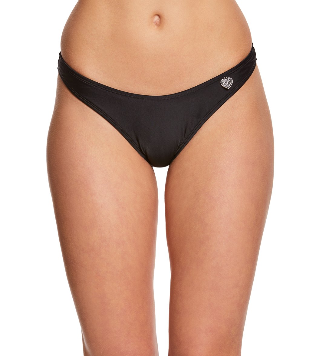 Body Glove Swimwear Smoothies Straight Up Bikini Bottom - Black Large Nylon/Spandex - Swimoutlet.com