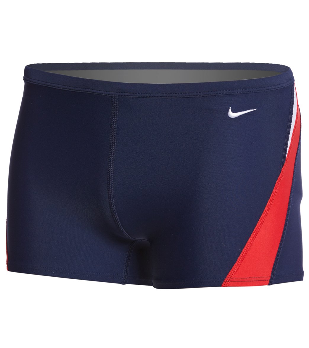 Nike Men's Poly Color Surge Square Leg Swimsuit at