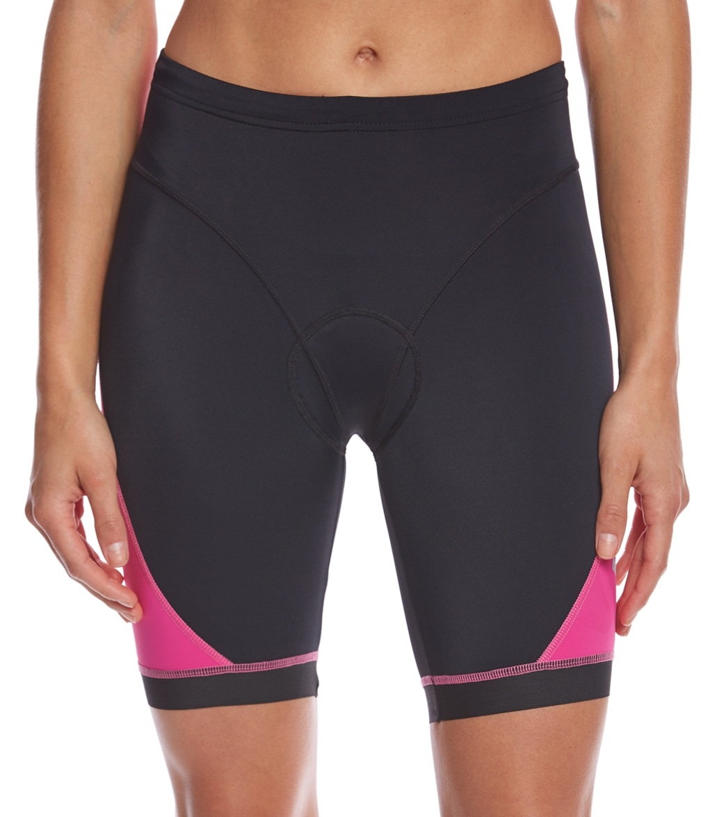 Jaked Women's Tri Shorts - Black/Pink Medium Elastane/Polyamide - Swimoutlet.com