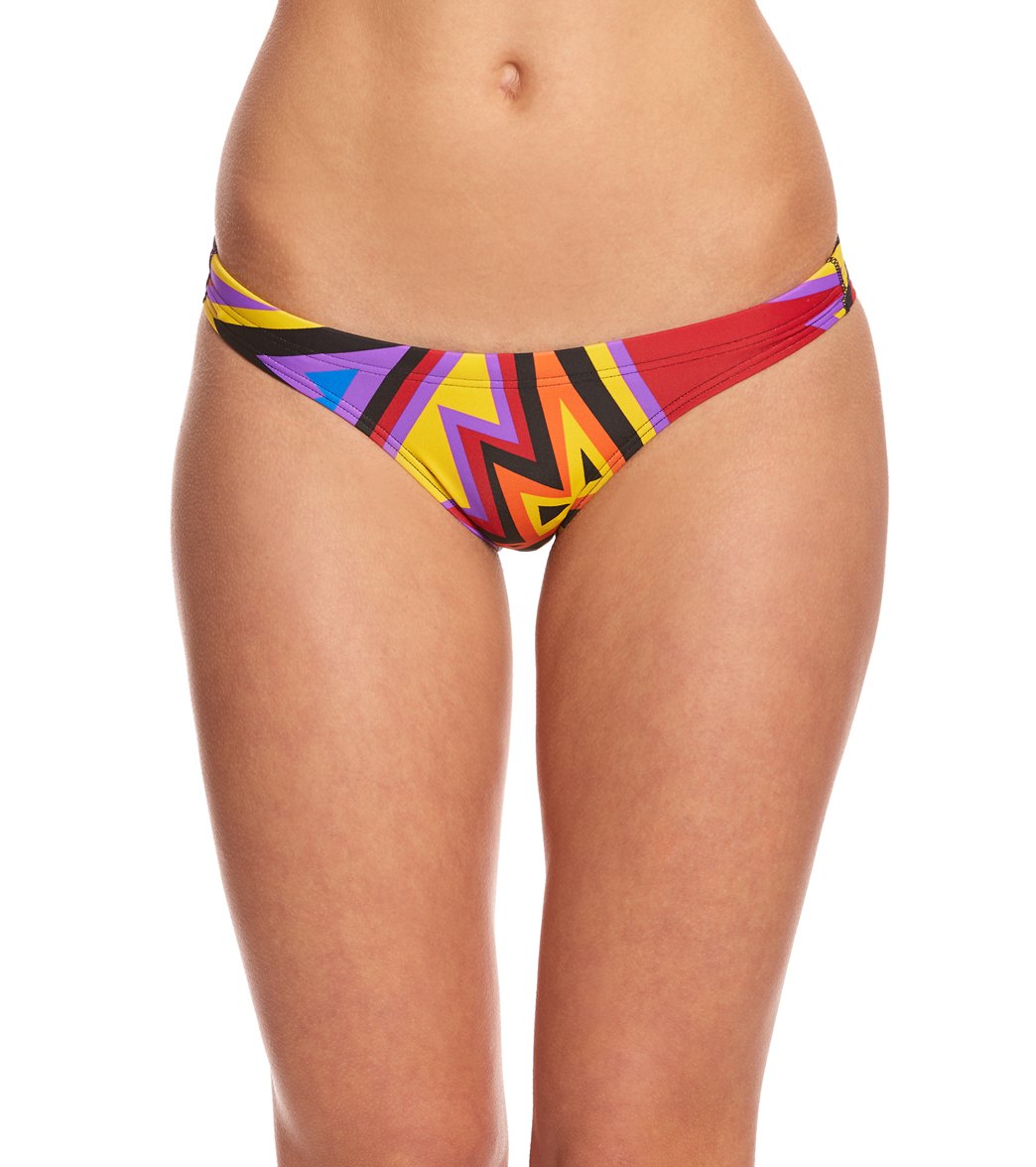 Arena Women's Tulum Bikini Swimsuit Bottom - Black/Multi 26 Elastane/Nylon/Spandex - Swimoutlet.com