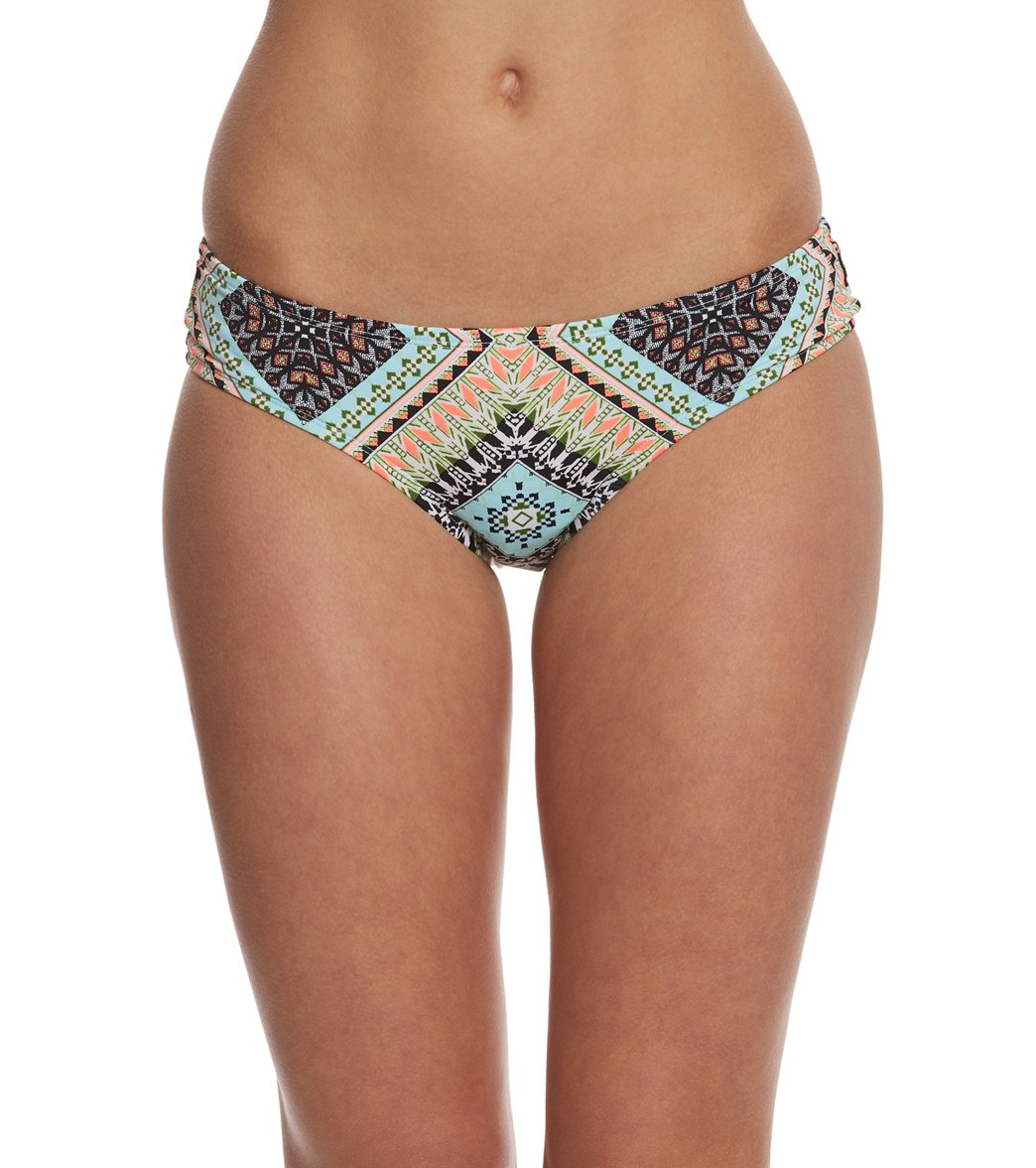 Hobie Swimwear Do Or Diamond Skimpy Hipster Bikini Bottom - Multi Large Polyester - Swimoutlet.com