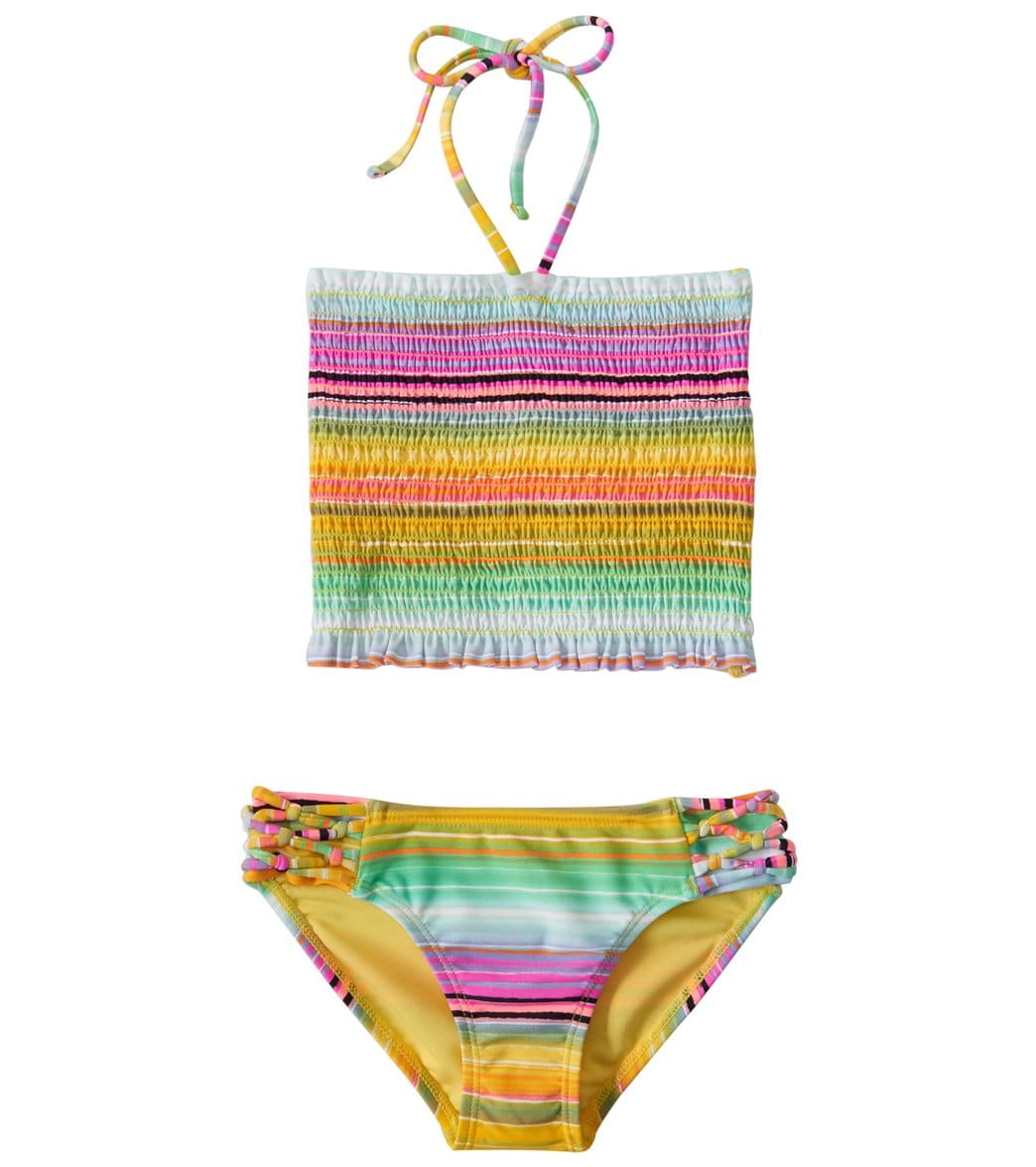 Raisins Girls' Newport Stripe Summer Lovin' Bikini Set (46X) at