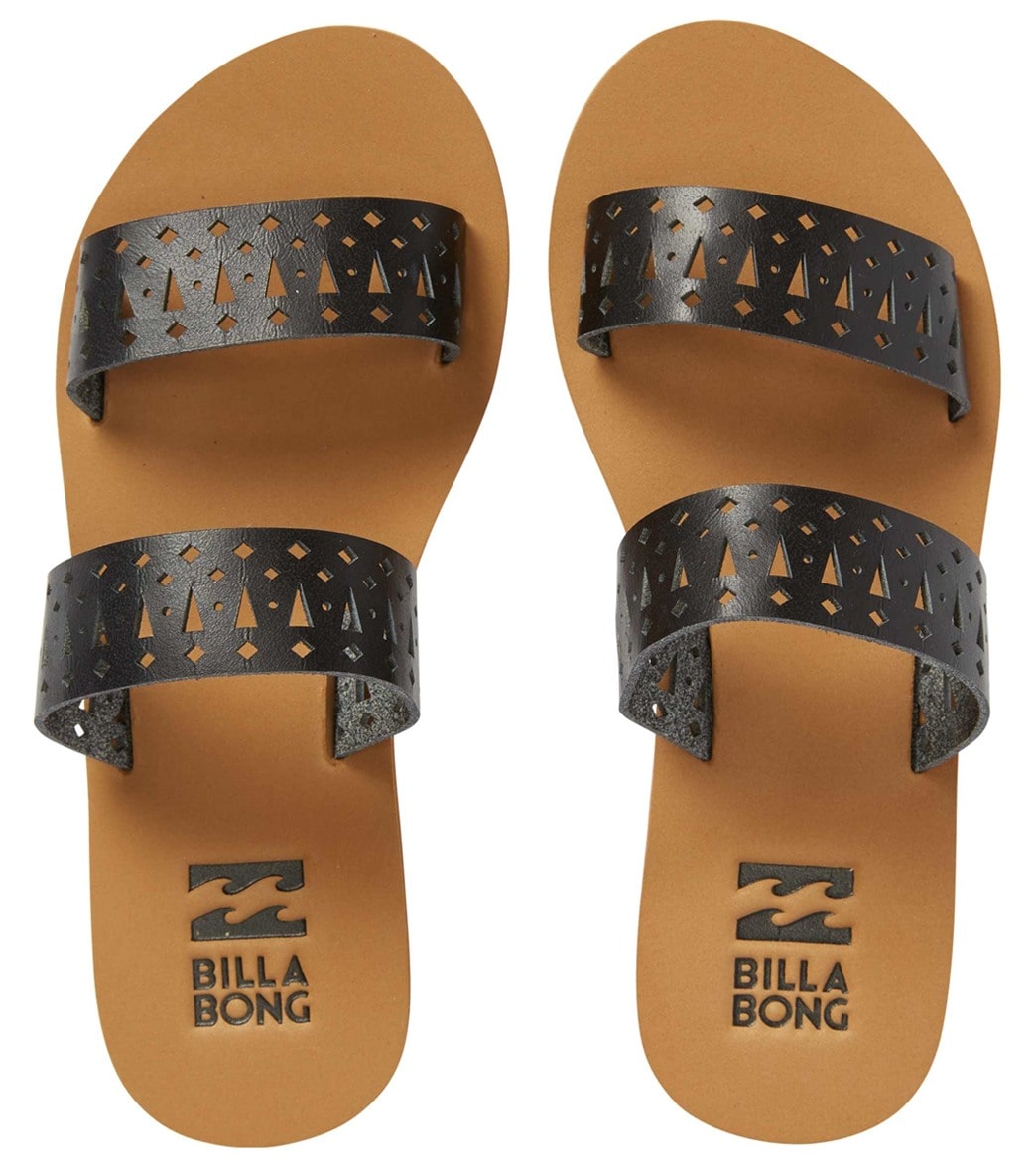Billabong Women's Calypso Slides Sandals - Off Black 6 Polyurethane - Swimoutlet.com