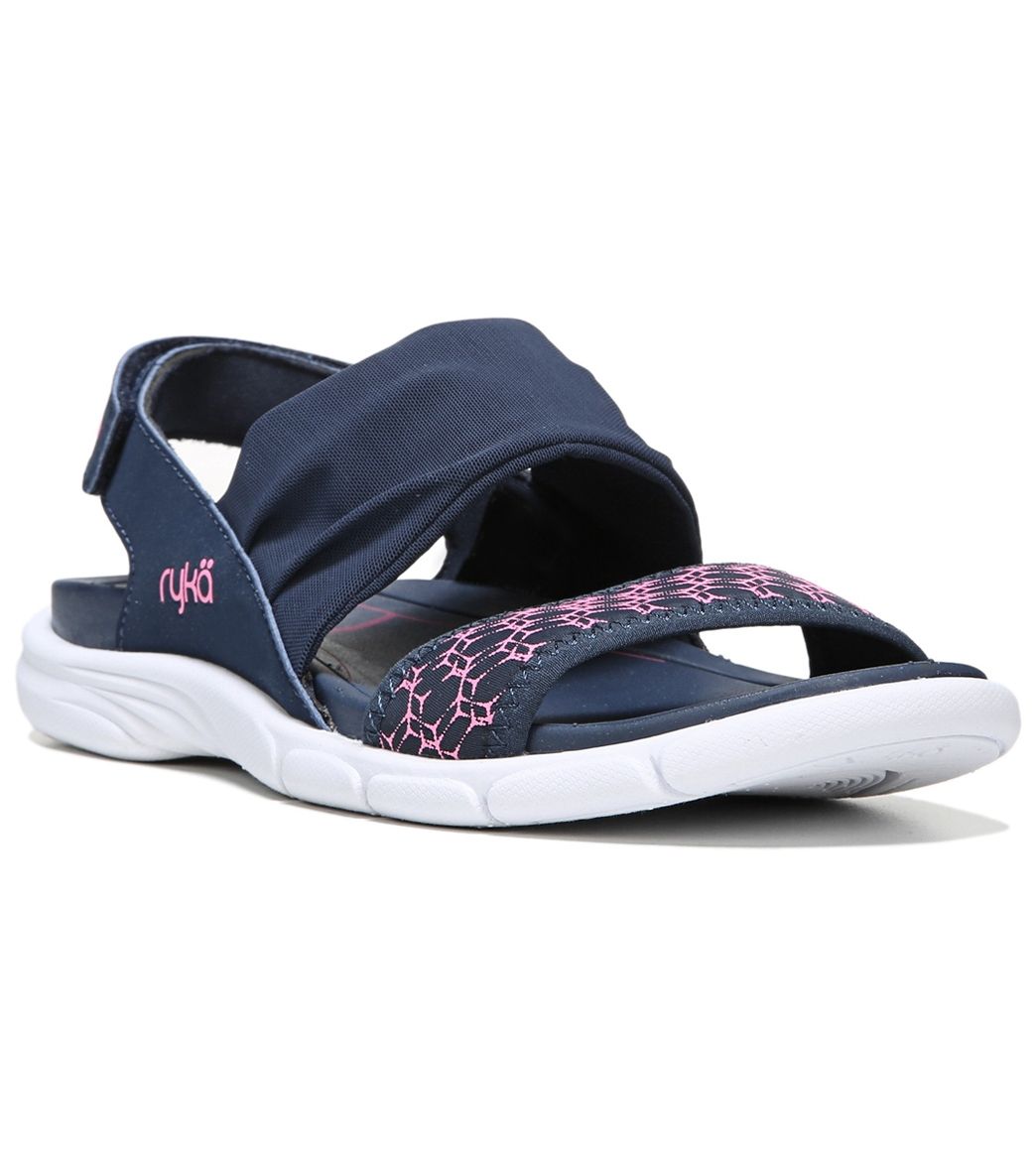 Ryka Women's Rodanthe Sandals - Insignia Blue/Neon Flamingo 5 Eva/Foam - Swimoutlet.com
