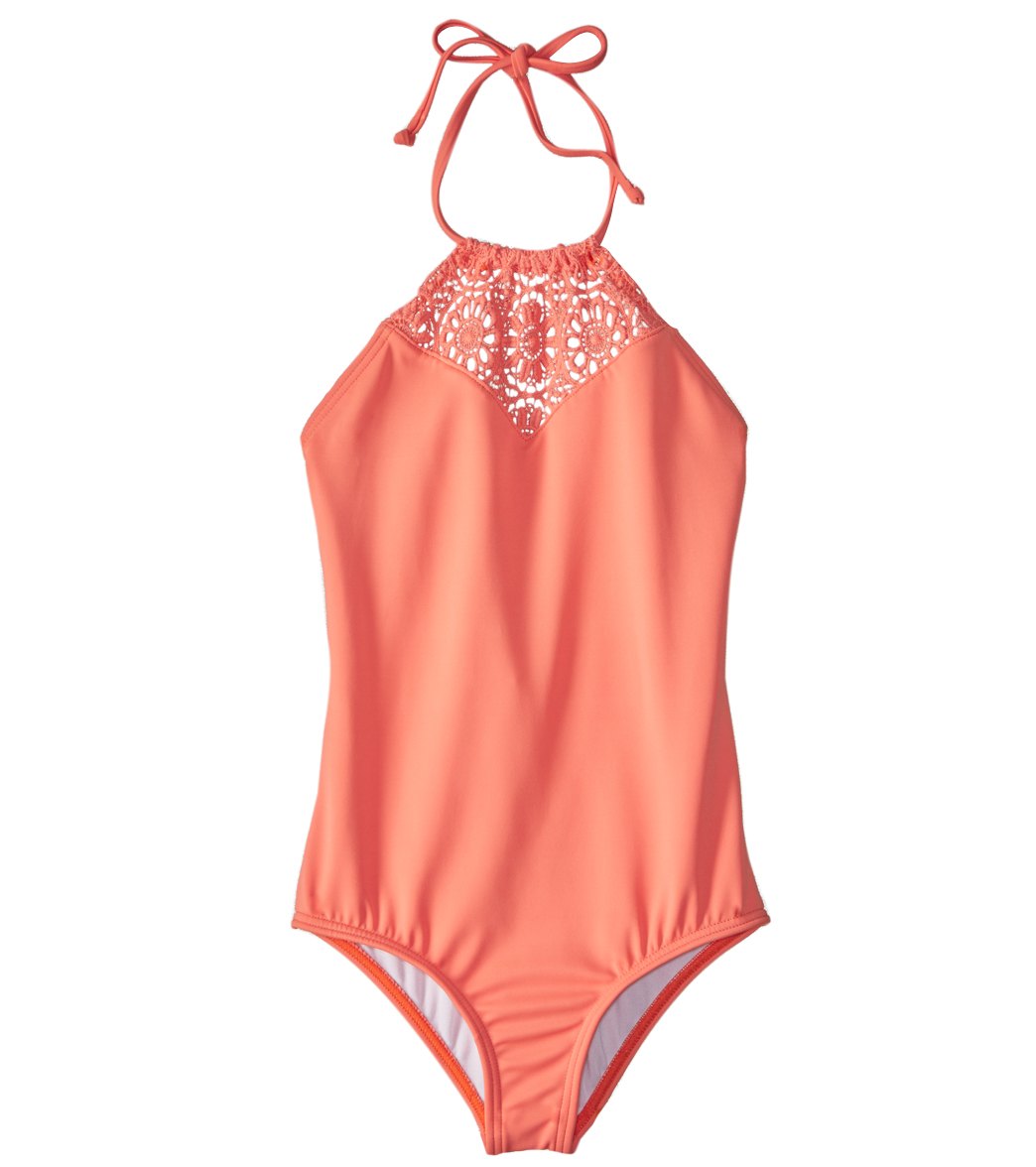 Billabong Girls' Just Beachy One Piece Swimsuit (6X14) at SwimOutlet