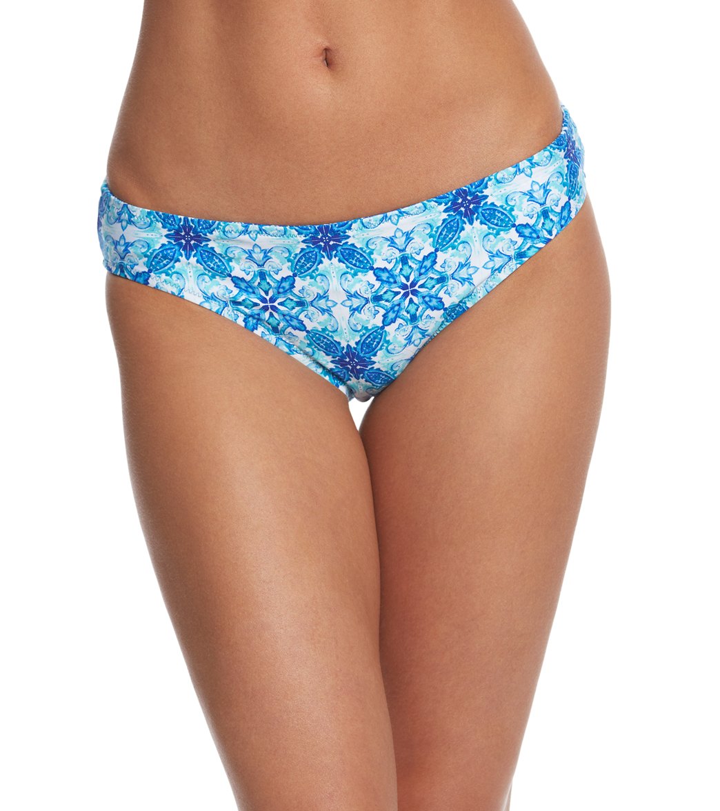 La Blanca True Blue Reversible Hipster Bikini Bottom - Crystal 14 Nylon/Elastane - Swimoutlet.com