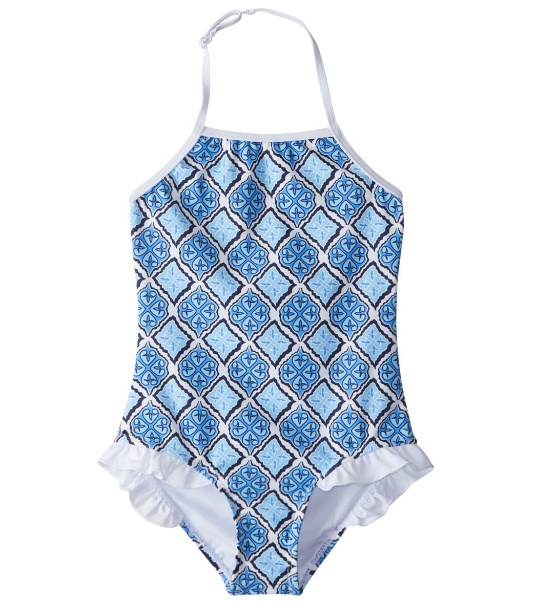 Snapper Rock Girls' Moroccan Halter One Piece Swimsuit (2T-16) at ...