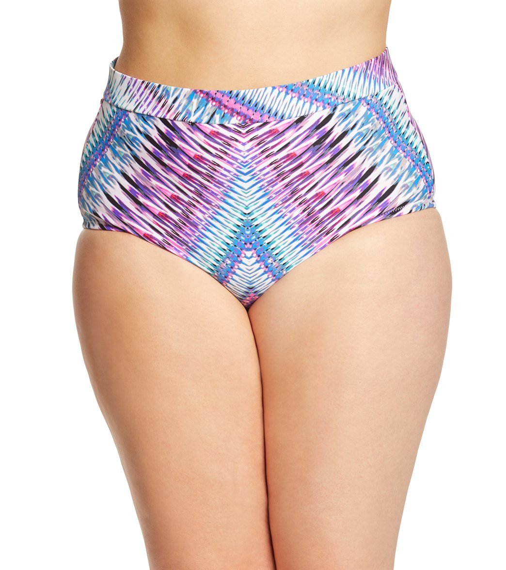 Raisins Curve Plus Size Stolen Heart Island High Waist Bikini Bottom at