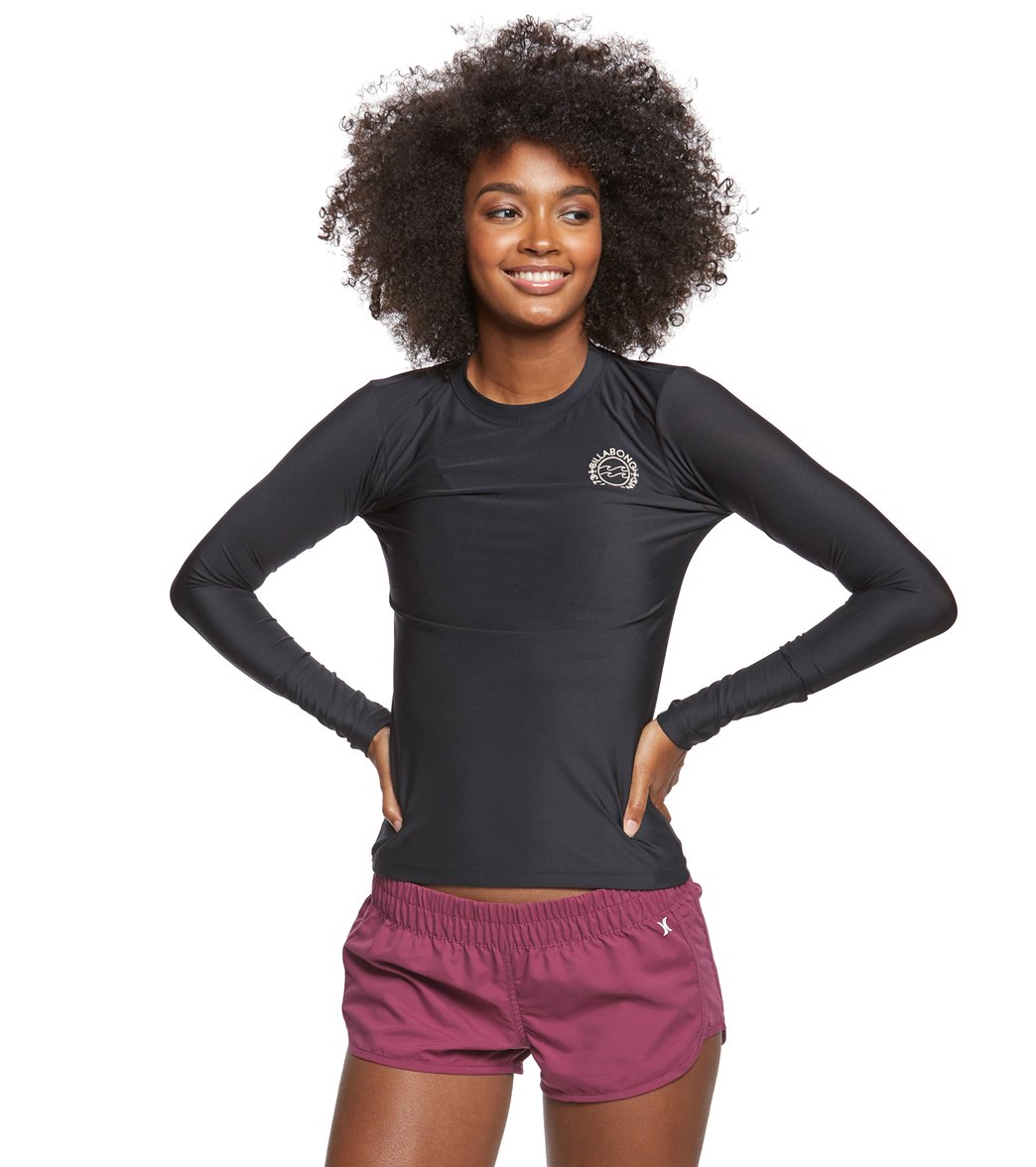 Billabong Women's Core Loose Fit Long Sleeve Swim Shirt at SwimOutlet.com