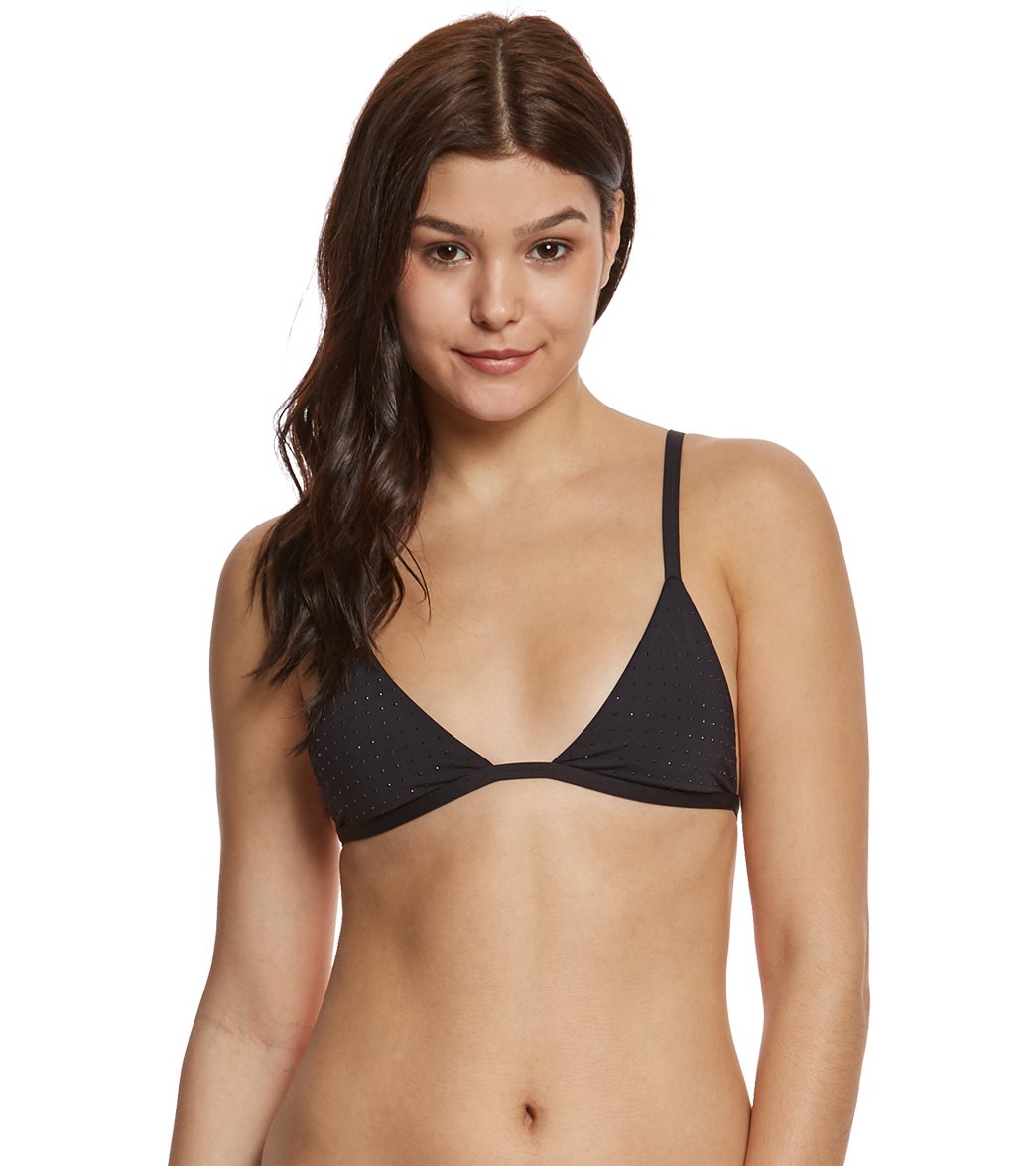Tavik Beaded Zepplin Bikini Top - Black Large Nylon/Spandex - Swimoutlet.com