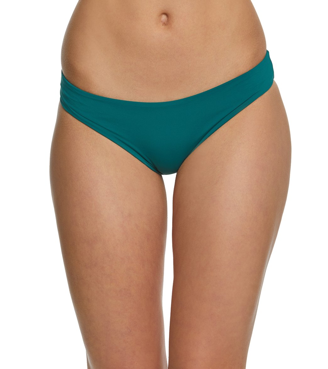 Tavik Essentials Ali Moderate Bikini Bottom - Storm Green X-Small Nylon/Spandex - Swimoutlet.com