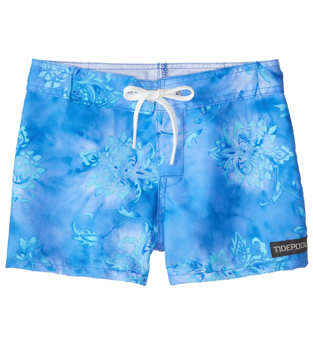 Tidepools Girls' Starbust Boardshorts Toddler/Little/Big Kid - Sky X-Small 2/3 Polyester - Swimoutlet.com