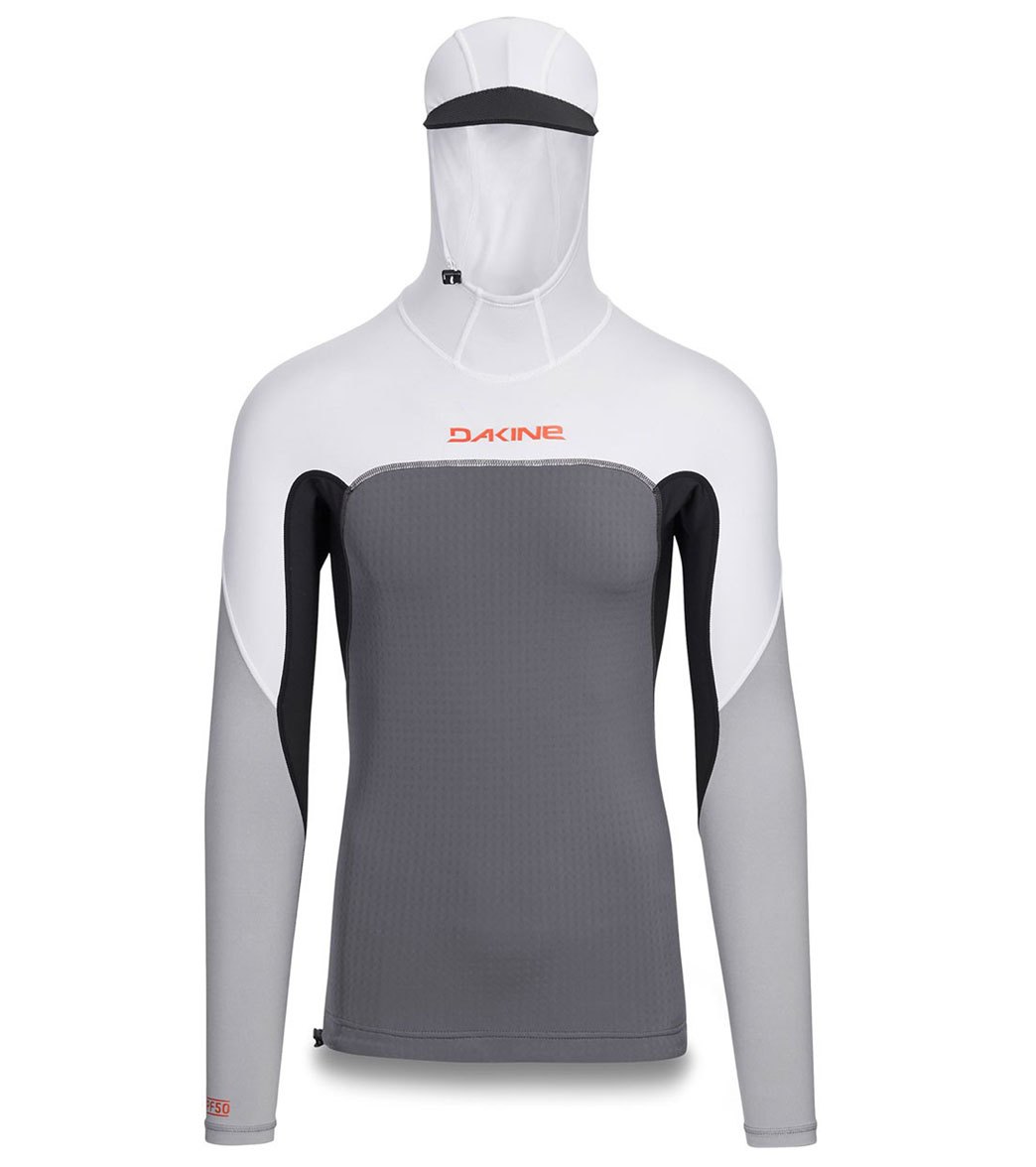Dakine Men's Storm Snug Fit Hooded Long Sleeve Rashguard at SwimOutlet