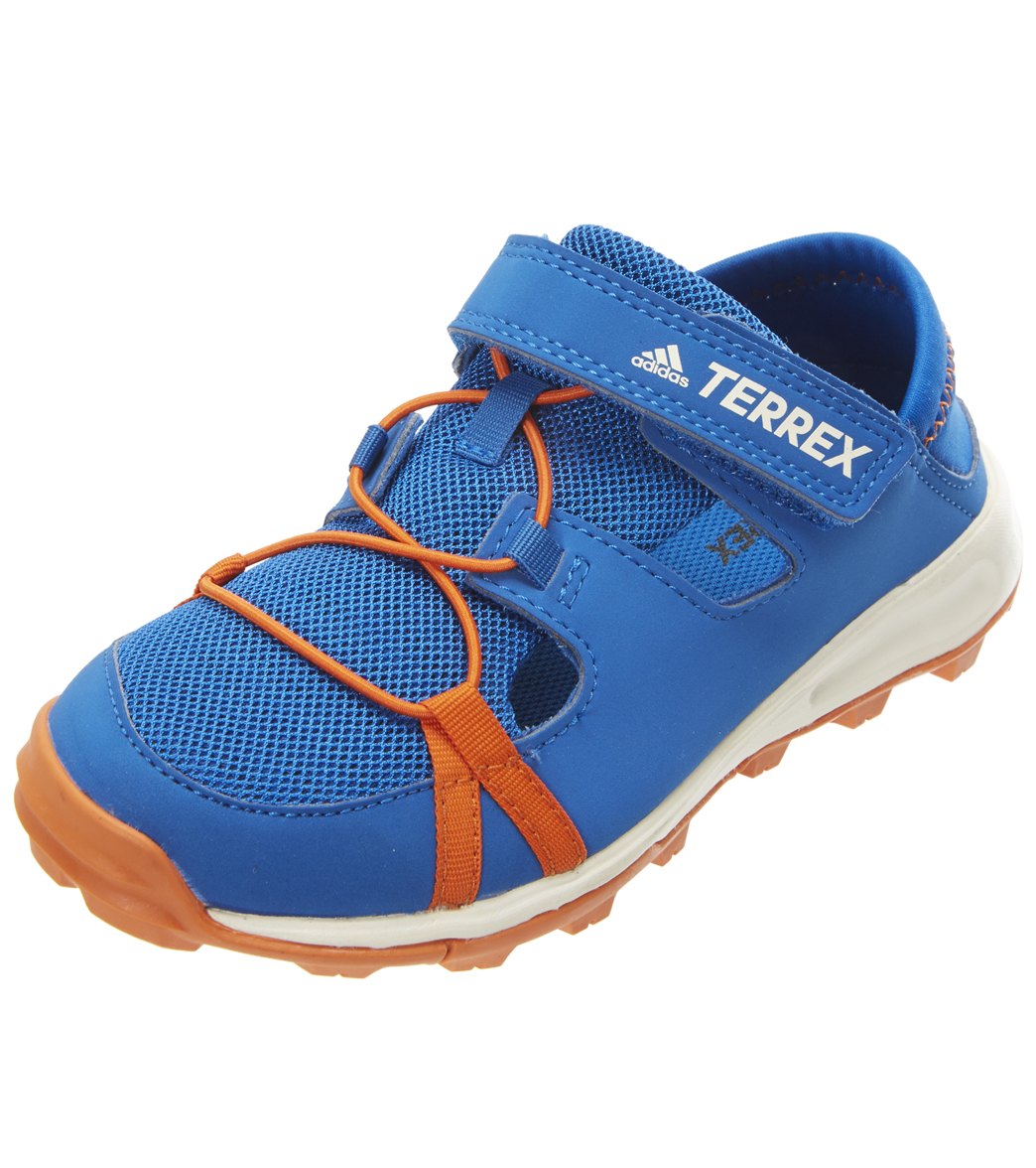 Adidas Kids' Terrex Tivid Shandal Cf Water Shoe - Blue Beauty/Orange/Chalk White 11.5K Eva/Foam/Rubber - Swimoutlet.com