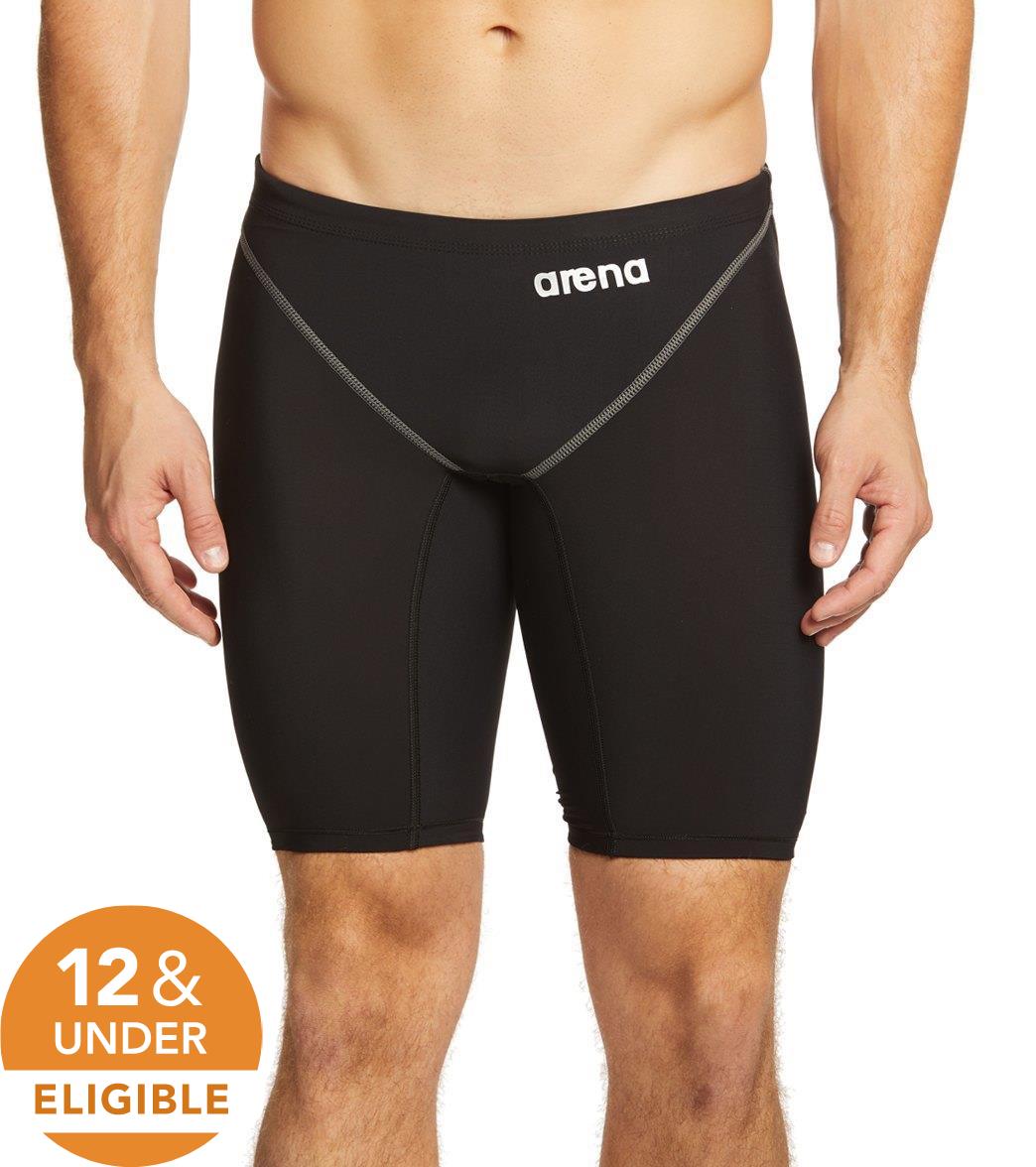 Arena Men's Powerskin St 2.0 Solid Jammer Tech Suit Swimsuit - Black 34 Polyamide/Elastane - Swimoutlet.com