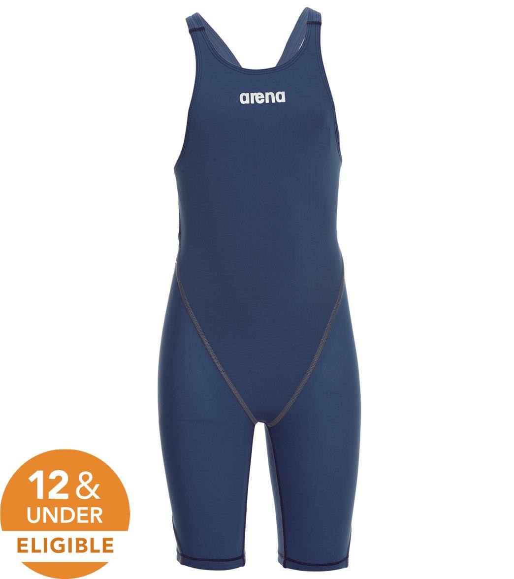 Arena Girls' Powerskin St 2.0 Open Back Tech Suit Swimsuit - Navy 22 Polyamide/Elastane - Swimoutlet.com