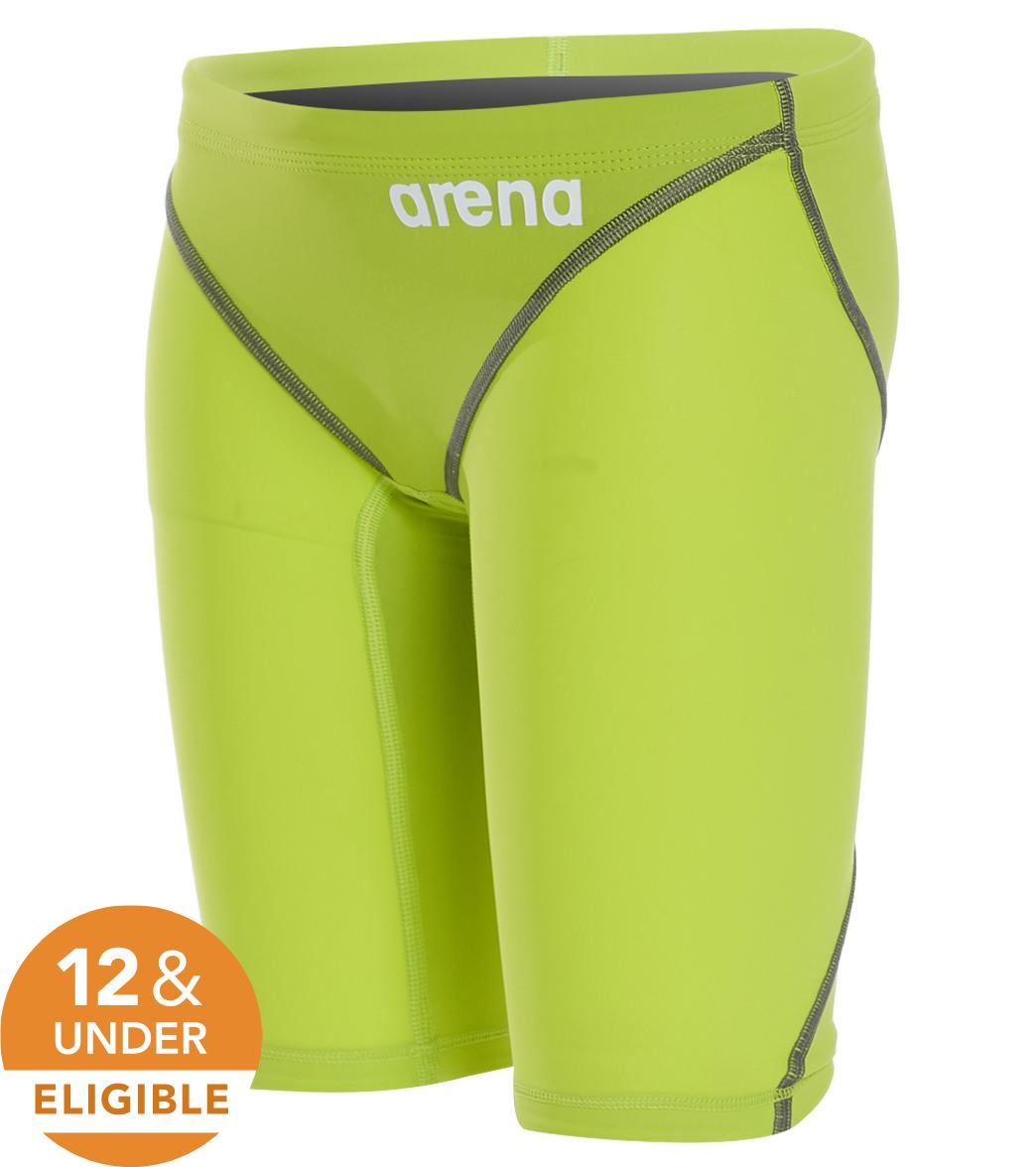 Arena Boys' Powerskin St 2.0 Jammer Tech Suit Swimsuit - Lime Green 22 Polyamide/Elastane - Swimoutlet.com