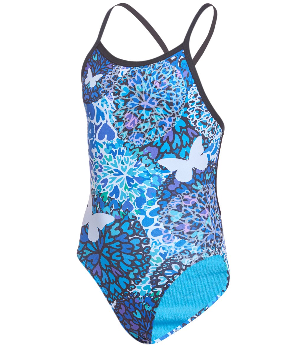 Amanzi Girls' Butterfly Kisses One Piece Swimsuit at SwimOutlet.com ...