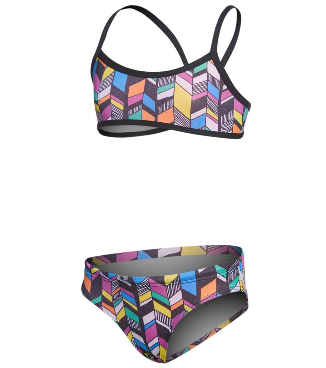 Amanzi Girls' Trellis Bikini Set - Multi 30 Polyester - Swimoutlet.com