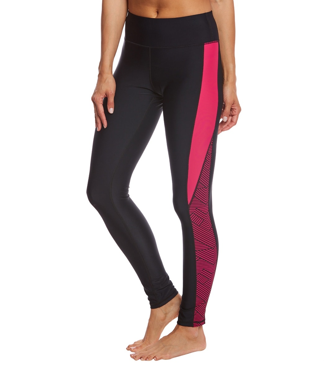 Sporti Active Chevron Color Block Swim Legging at Free Shipping