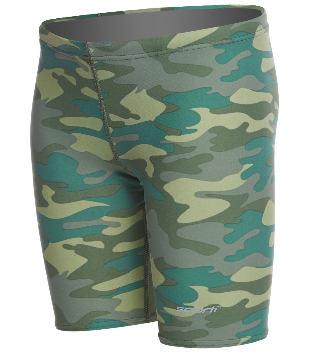 Sporti Camouflage Jammer Swimsuit Youth (22-28) at SwimOutlet.com