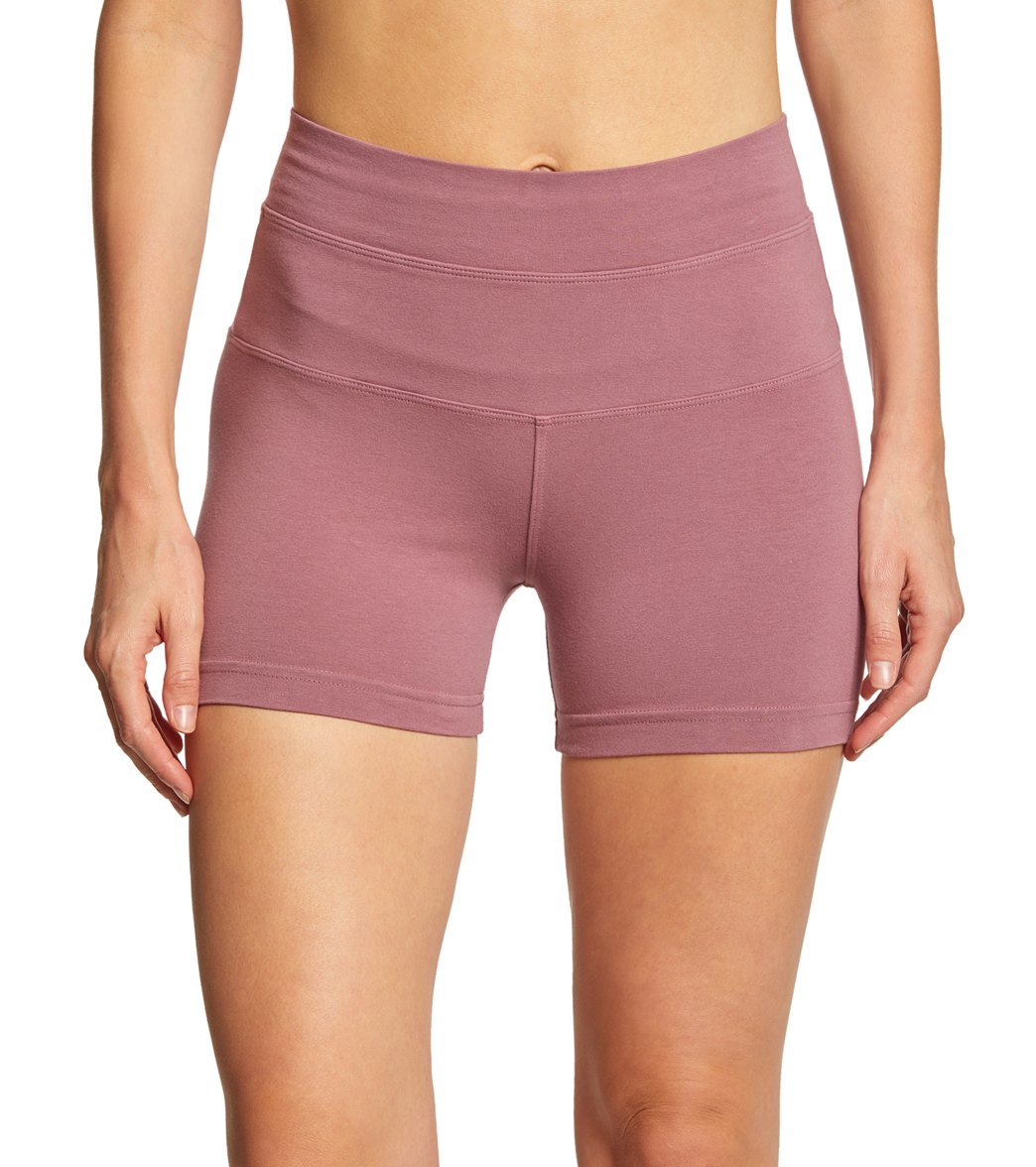 Hard Tail High Rise Yoga Booty Shorts At SwimO