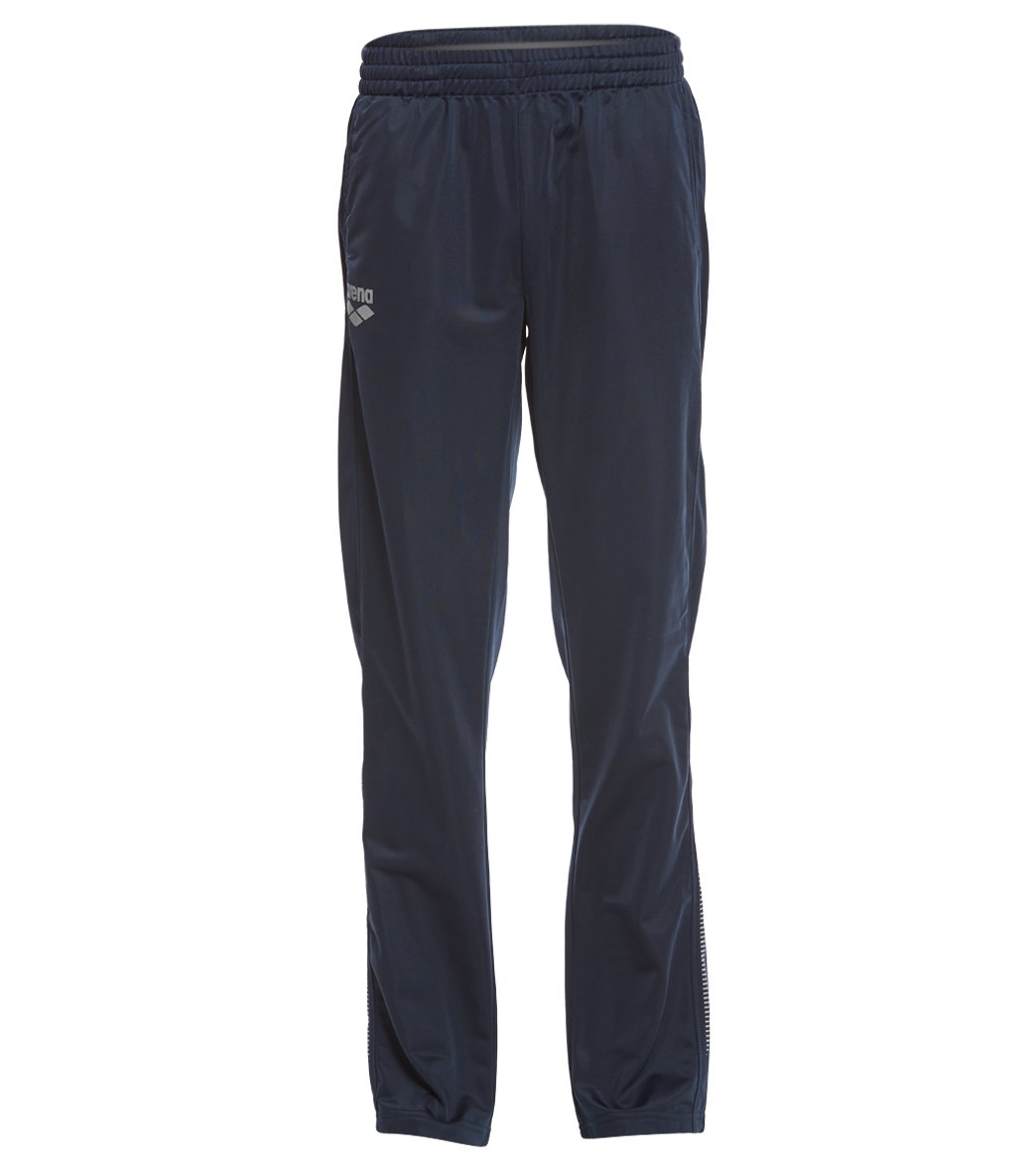 Arena Men's Team Line Knitted Poly Pants - Navy Medium Polyester - Swimoutlet.com