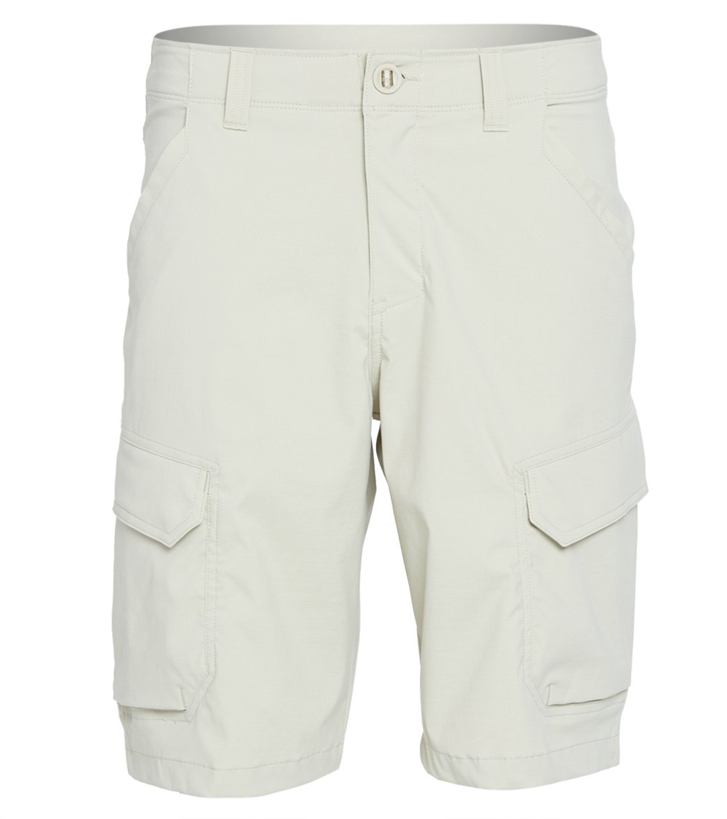 Under Armour Men's Fish Hunter Cargo Shorts - Khaki 29 Polyester/Elastane - Swimoutlet.com