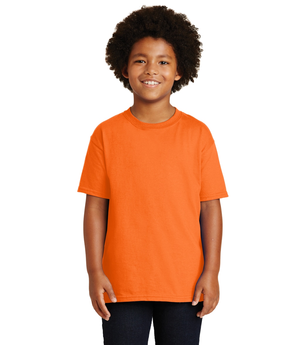 Youth Cotton T Shirt - Brights S. Orange Large Small Cotton/Polyester - Swimoutlet.com