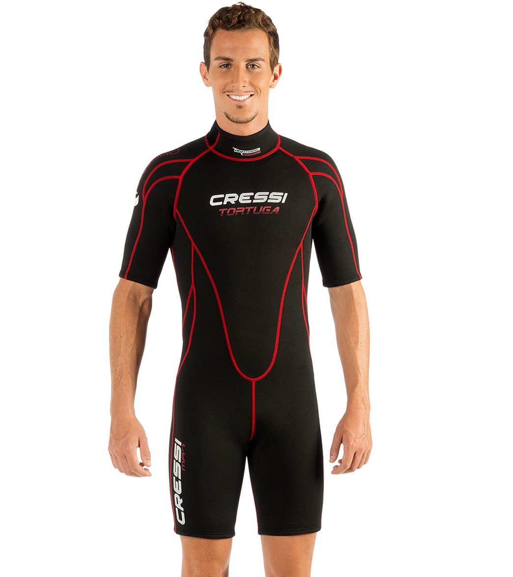 Cressi Men's 2.5mm Tortuga Shorty Wetsuit at Free Shipping