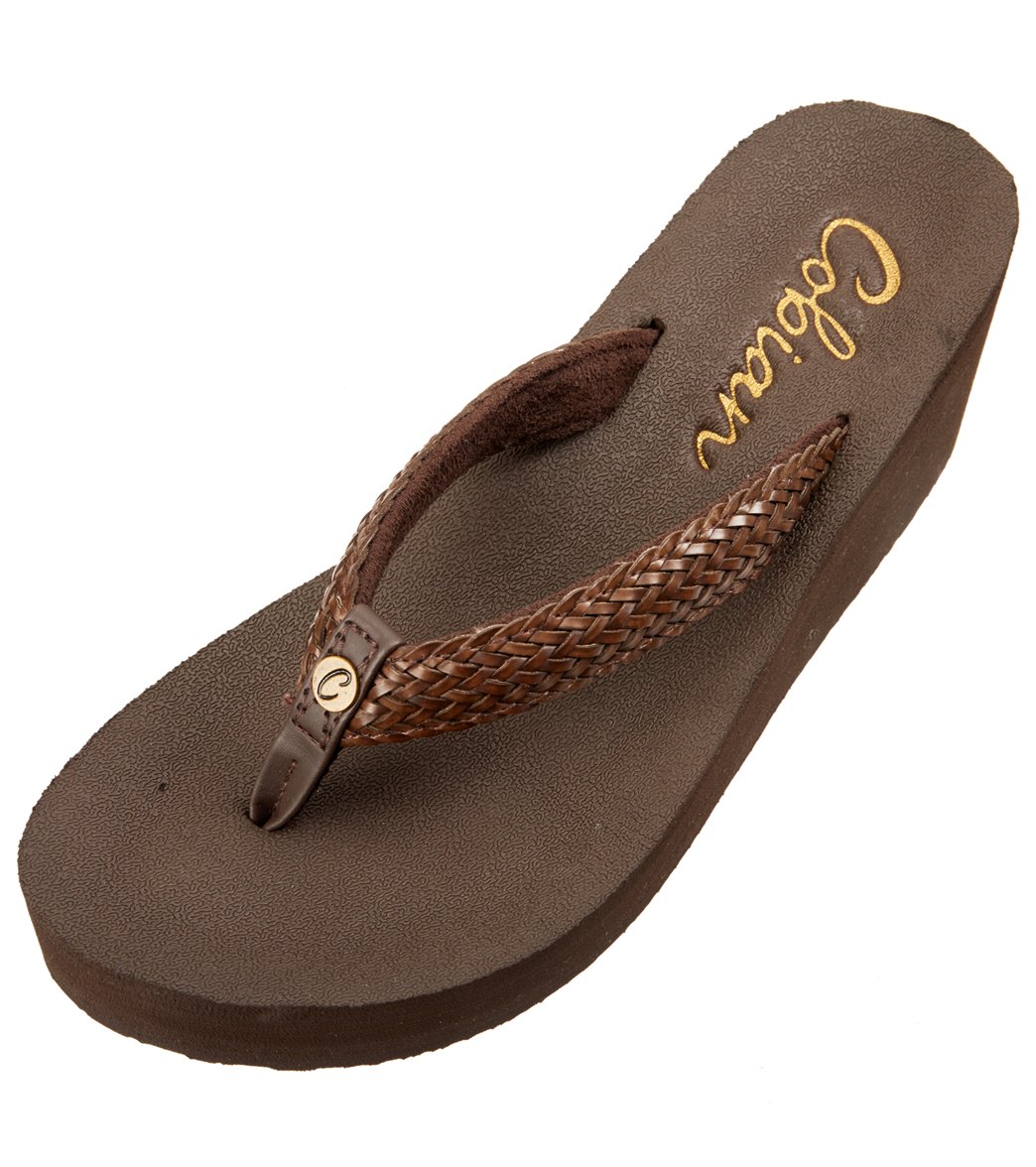 cobian wedge flip flops