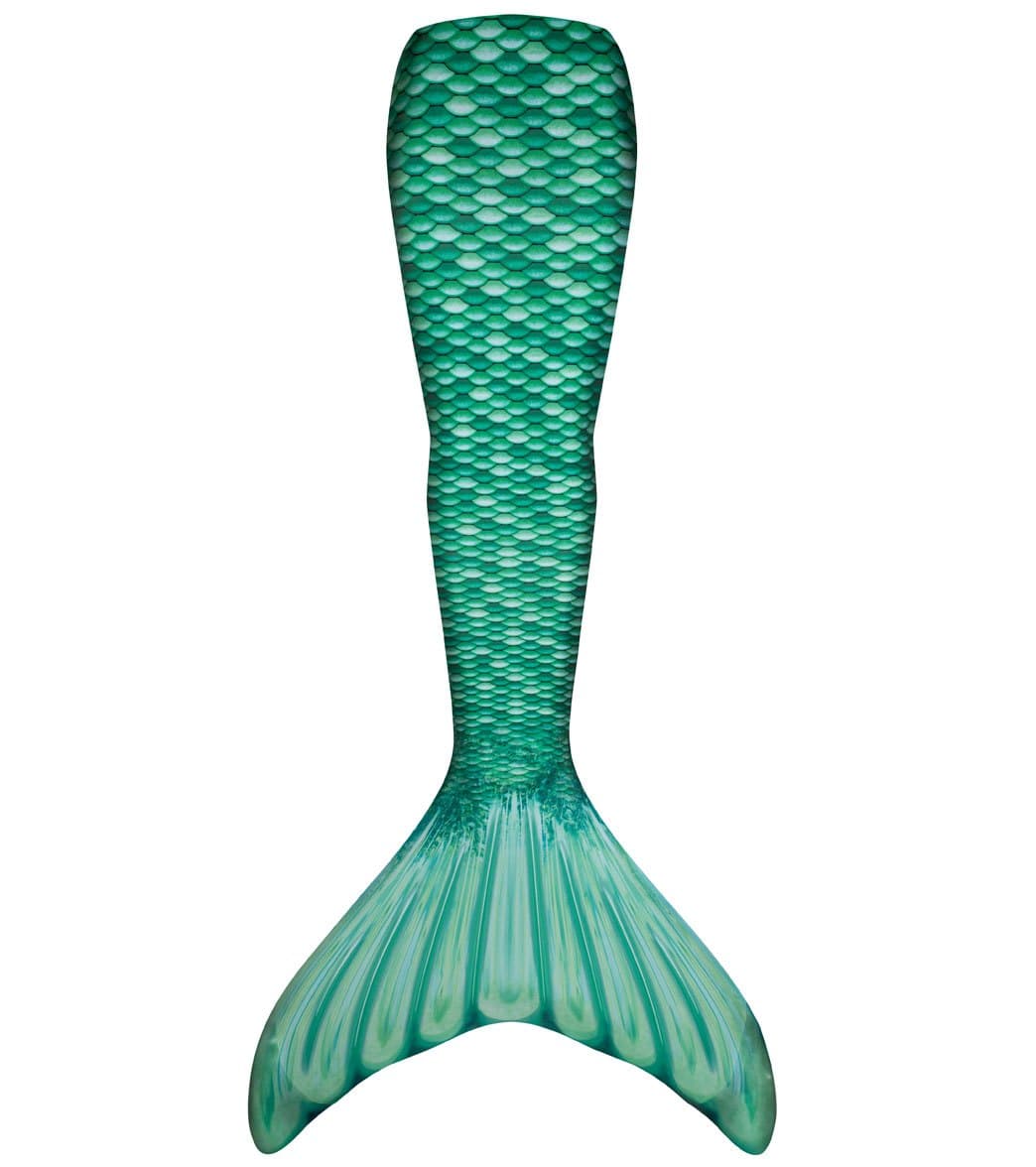 Fin Fun Celtic Green Mermaid Tail & Monofin Youth/Adult - Youth Large 10 Neoprene/Polyester/Poly-Propylene/Spandex - Swimoutlet.com