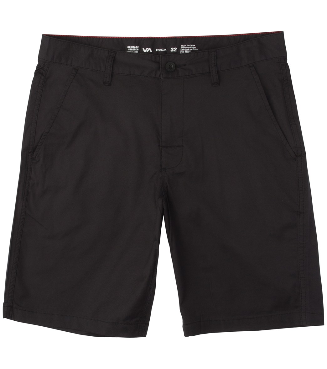 Rvca Men's Weekend Hybrid Walkshorts Boardshorts Ii - Black 28 Cotton/Elastane/Polyester - Swimoutlet.com