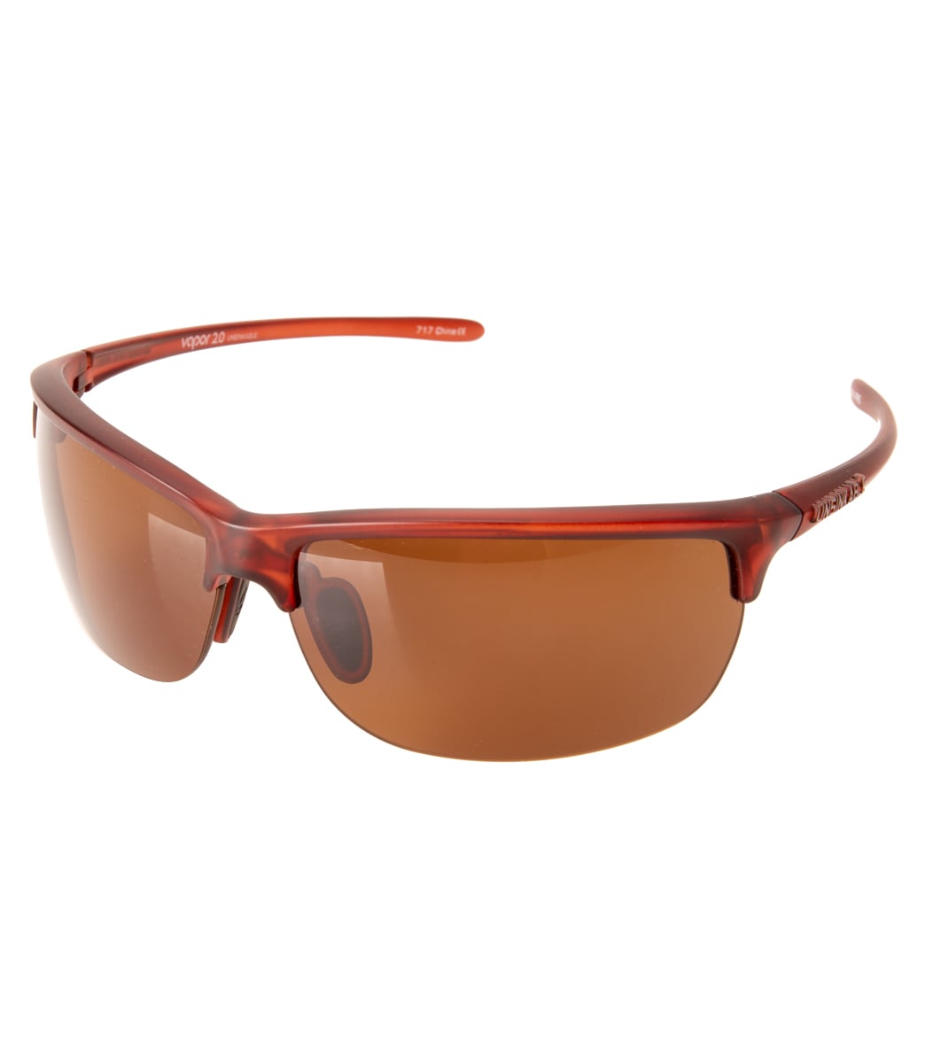 Unsinkable Polarized Vapor 2.0 Floating Sunglasses - Matte Caramel/Brown - Swimoutlet.com