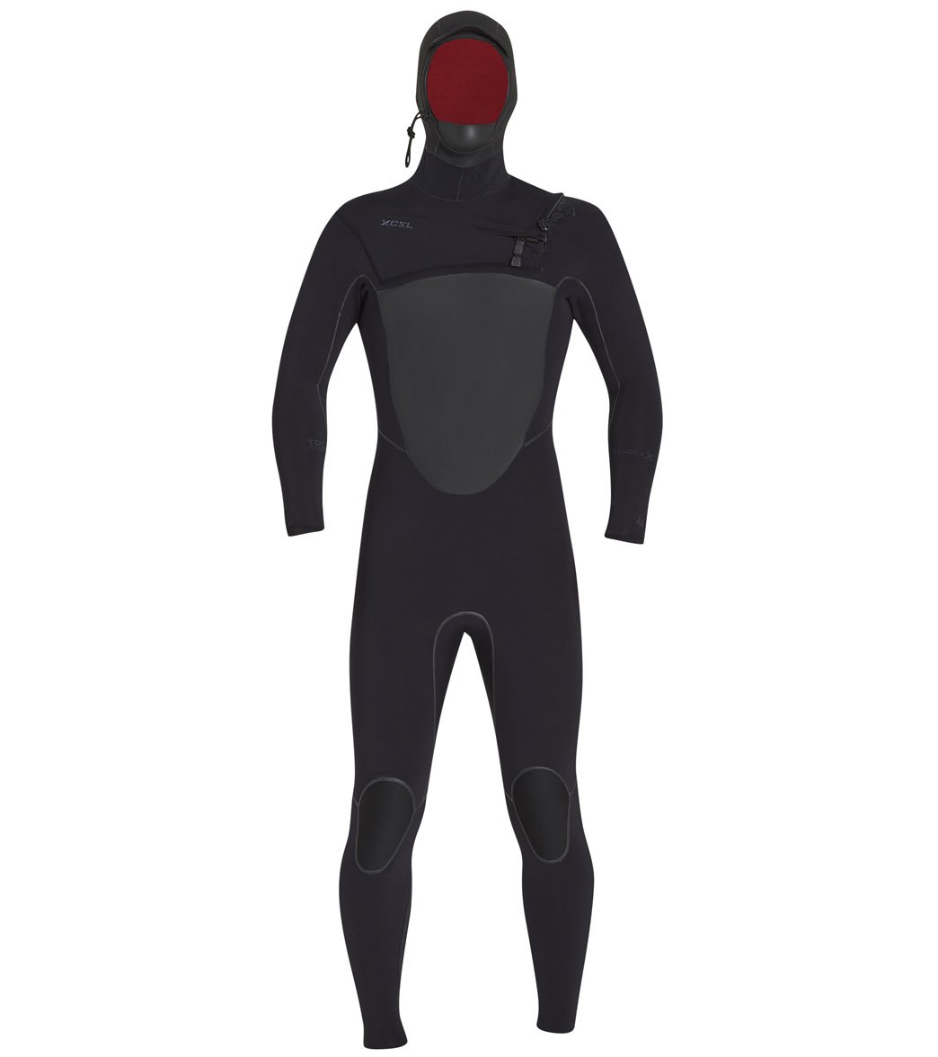 Xcel Men's 5/4MM Drylock X Chest Zip Hooded Fullsuit at