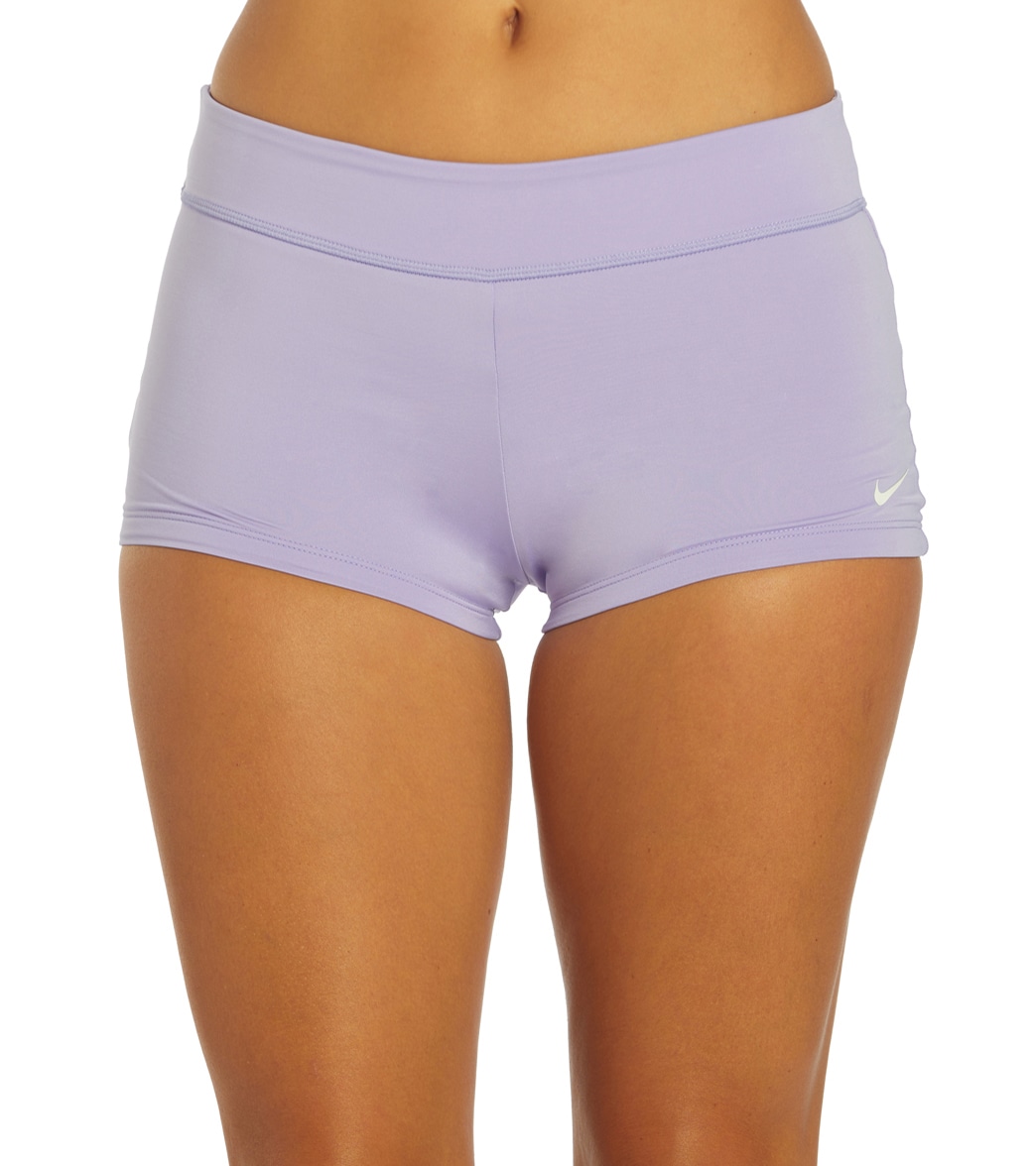 Nike Women's Essential Kick Swim Short - Purple Pulse Large Polyester - Swimoutlet.com