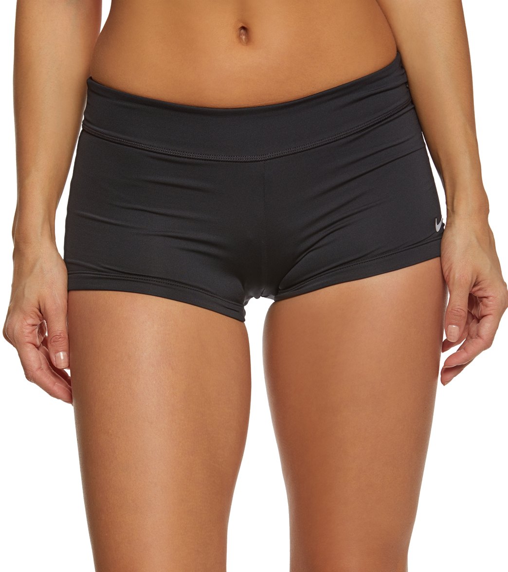 Nike Essential Kick Swim Short - Black Large Polyester - Swimoutlet.com