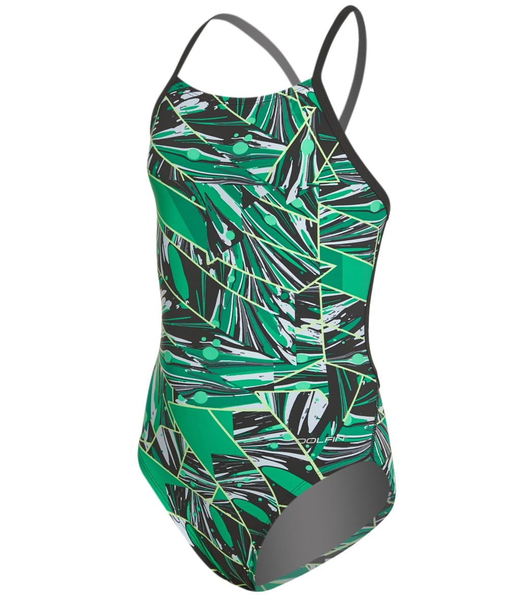 Dolfin Women's Vantage One Piece Swimsuit - Green 26 Nylon/Xtra/Life/Lycra®/Polyester - Swimoutlet.com