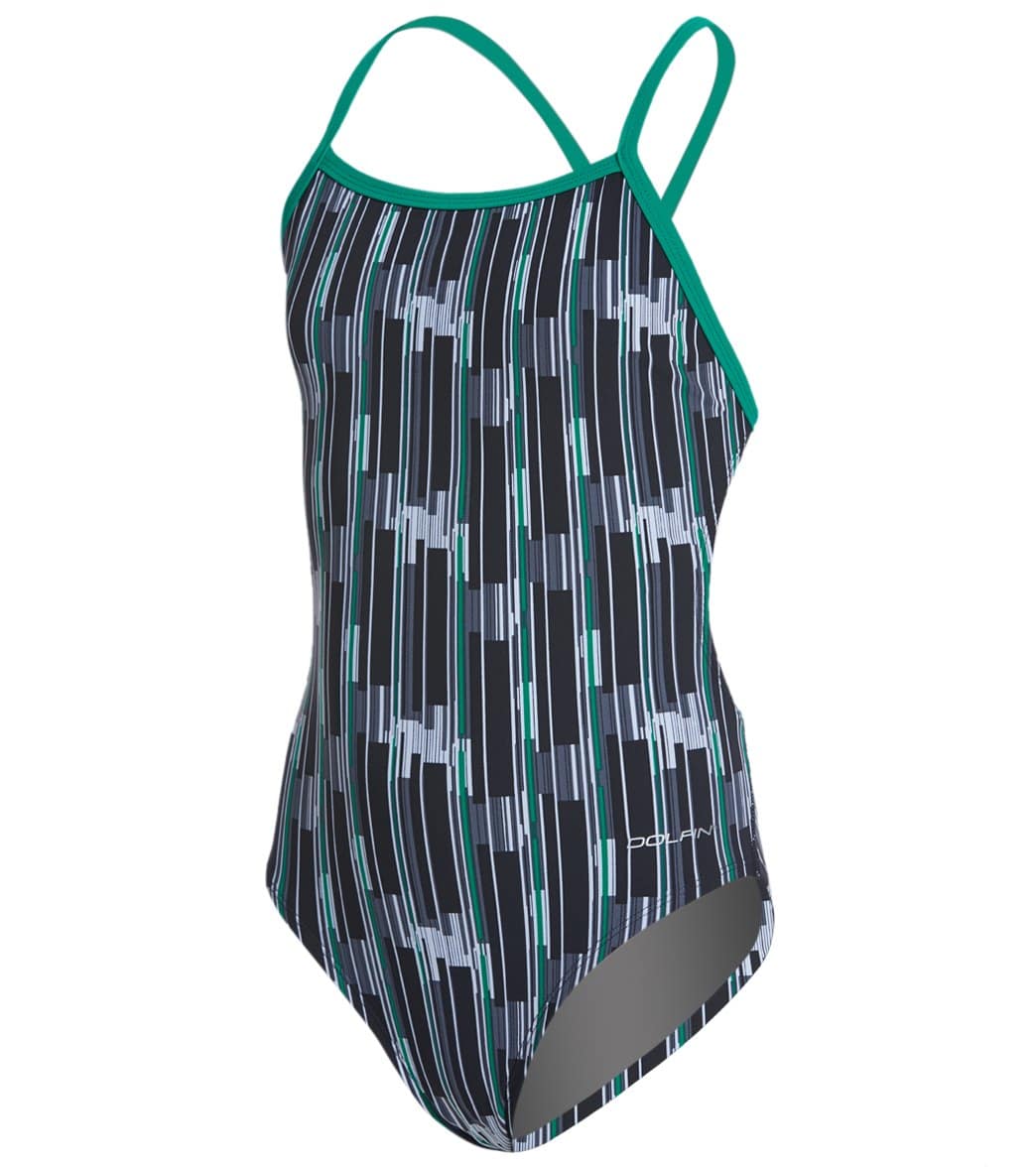 Dolfin Graphlite Girls Infiniti Mt Back One Piece Swimsuit At Swimoutlet Com Free Shipping
