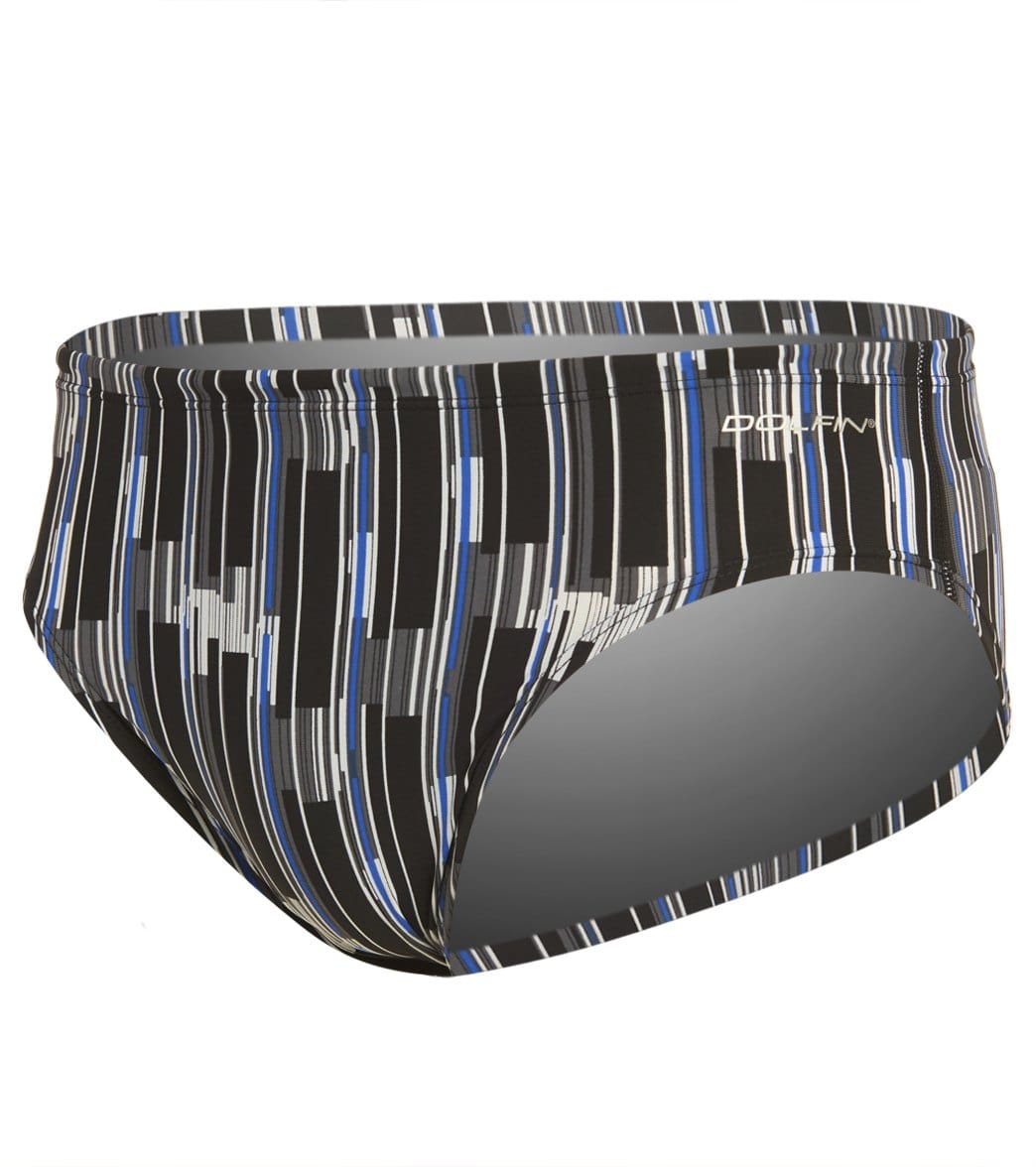 Dolfin Graphlite Men's Infiniti All Over Racer Brief Swimsuit - Blue 24 Nylon/Xtra/Life/Lycra® - Swimoutlet.com