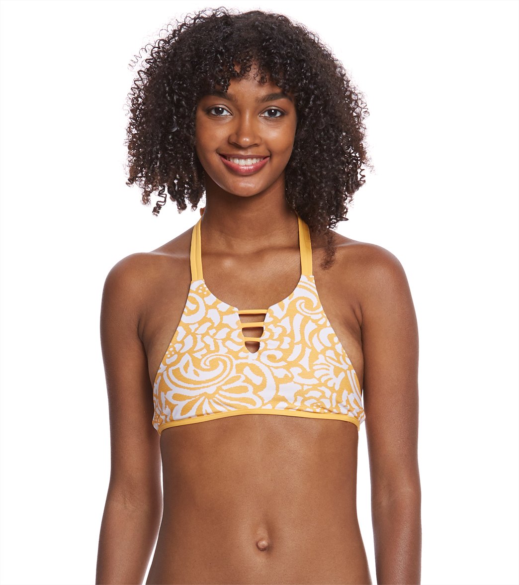 B.Swim Kailua Garden Island HiNeck Bikini Top at Free