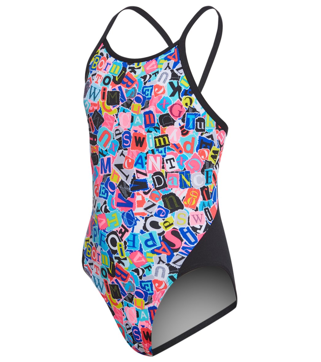 Funkita Girls' Handsome Ransom Diamond Back One Piece Swimsuit at ...