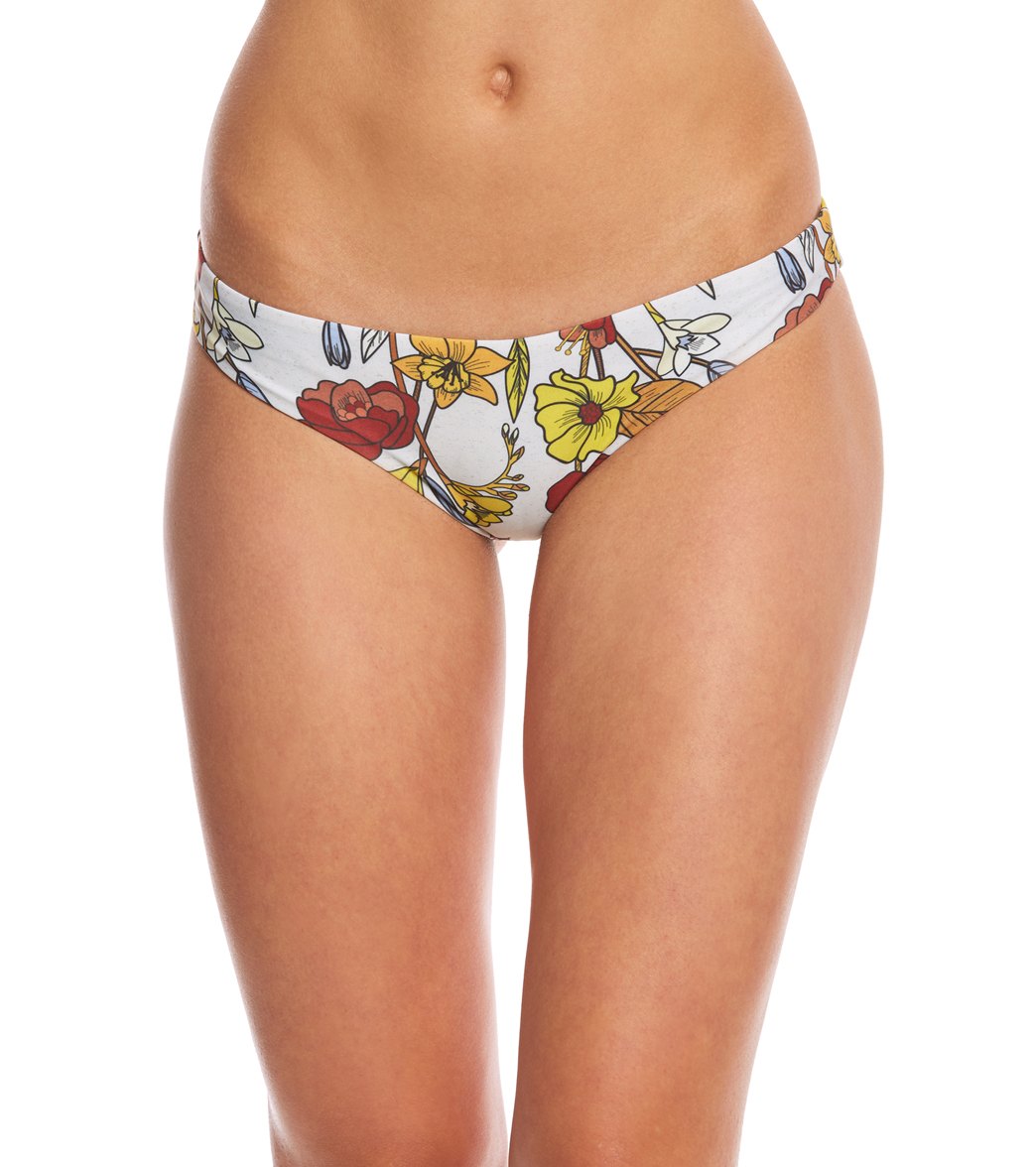 Stone Fox Swim Wild Flowers Malibu Bikini Bottom - Large - Swimoutlet.com