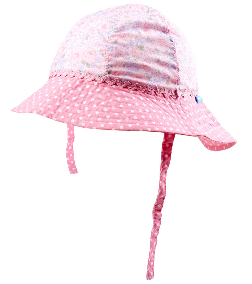 Wallaroo Toddler's Platypus Hat 1-2.5 Years - Pink Roses Cotton - Swimoutlet.com