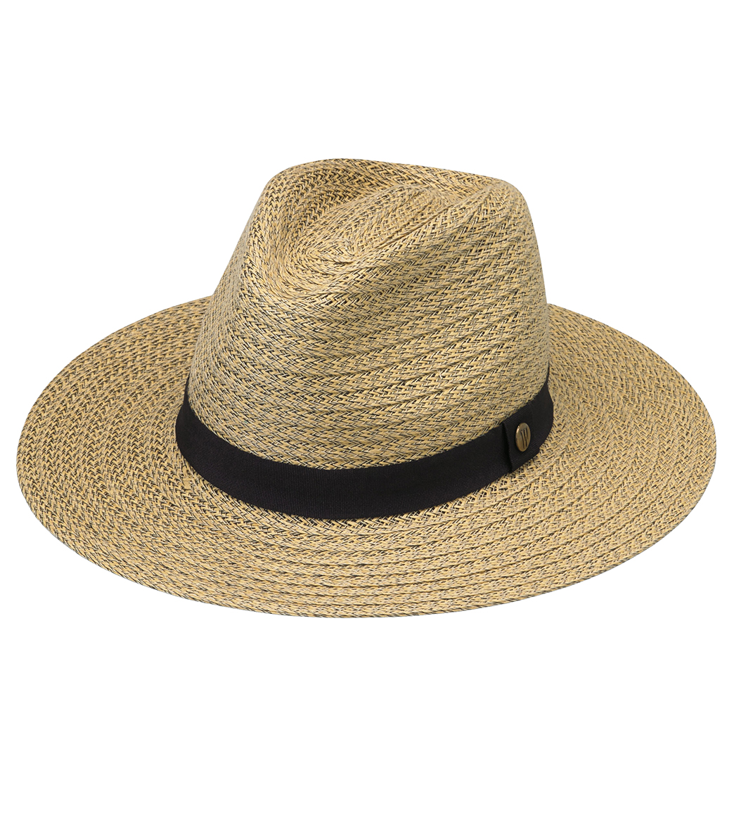 Wallaroo Men's Palmer Sun Hat - Natural/Black Medium/Large - Swimoutlet.com
